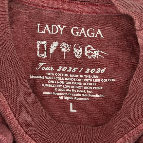 Lady Gaga Tour Shirt Large Mayhem Ball Queen Chessboard Concert Merch 2025 - Picture 3 of 10
